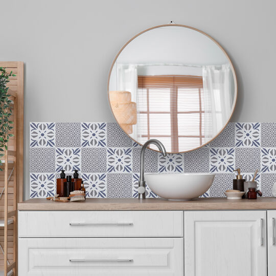 selbstklebende Wandfliesen Wall Tiles Lina grey (6er Set) image number null